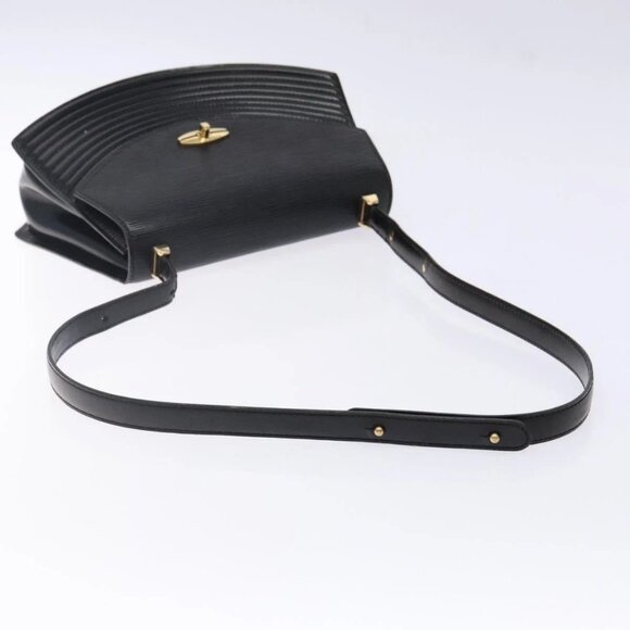 LOUIS VUITTON Epi Tilsitt Shoulder Bag Black M52482 LV Auth BA5230 - Picture 8 of 16